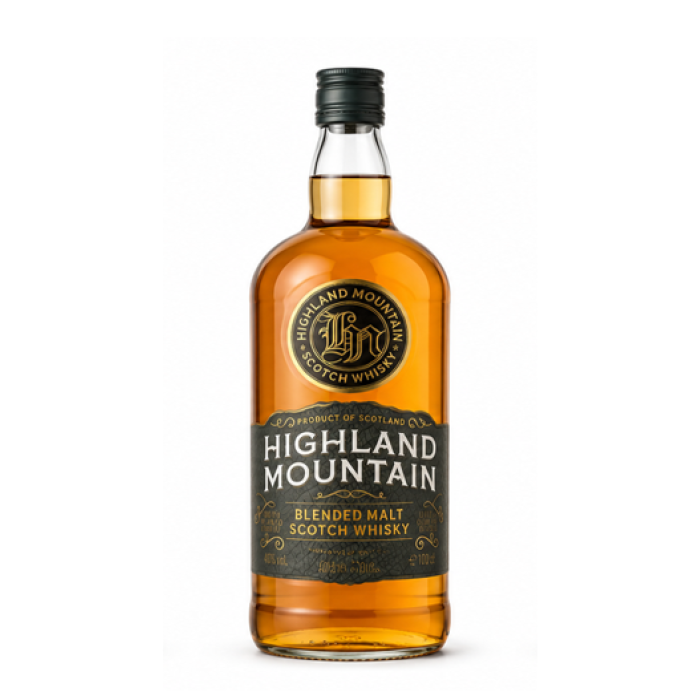 Highland Mountain Blended Malt Whisky 70cl Bottle