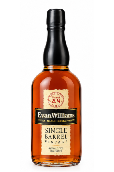 Evan Williams Single Barrel Bourbon 75 Cl Bottle