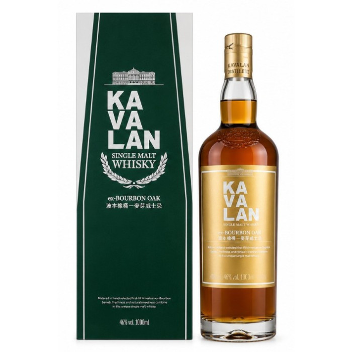 Kavalan Ex Bourbon Oak Single Malt Whisky 1L Bottle