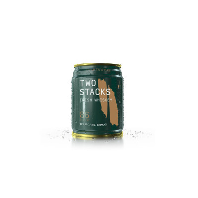 Two Stacks Dram in a Can Irish Whiskey 10cl Can