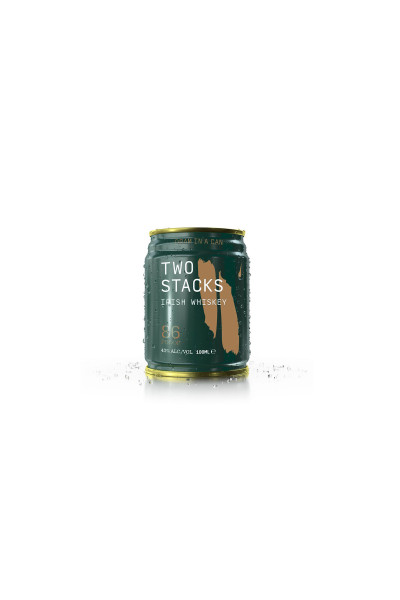 Two Stacks Dram in a Can Irish Whiskey 10cl Can