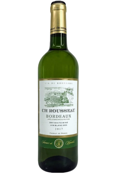 Chateau Rousseau Bordeaux White  75 Cl Bottle