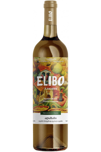 Elibo Alazani Semi Sweet White 75cl Bottle